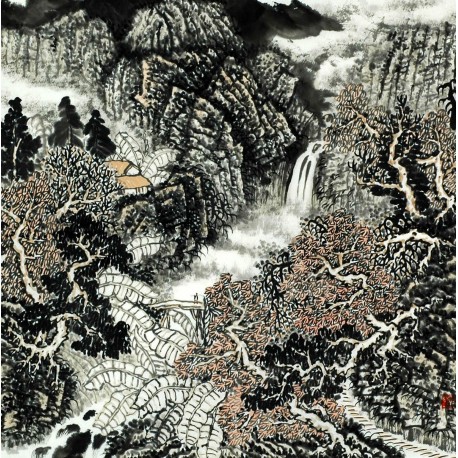 Chinese Landscape Painting - CNAG008168