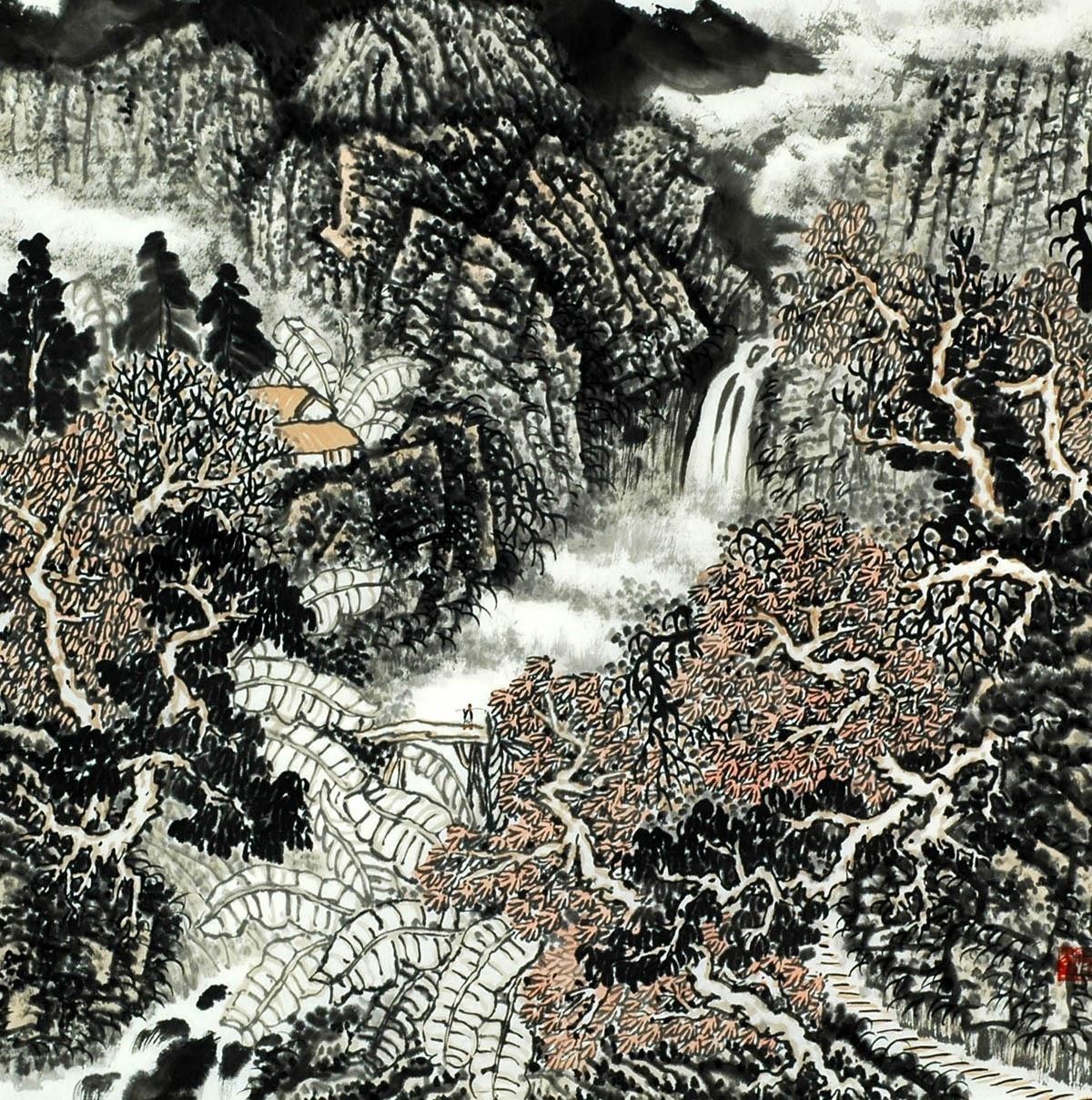 Chinese Landscape Painting - CNAG008168