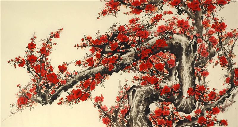 Chinese Plum Painting - CNAG008173