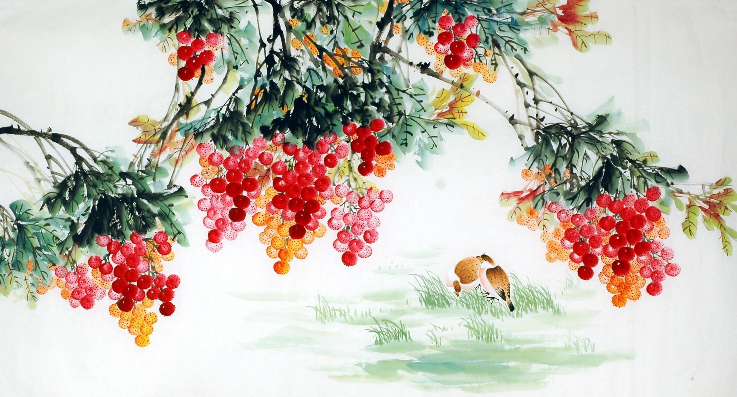 Chinese Flowers&Trees Painting - CNAG008176
