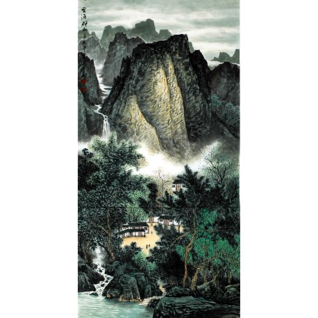 Chinese Landscape Painting - CNAG008182