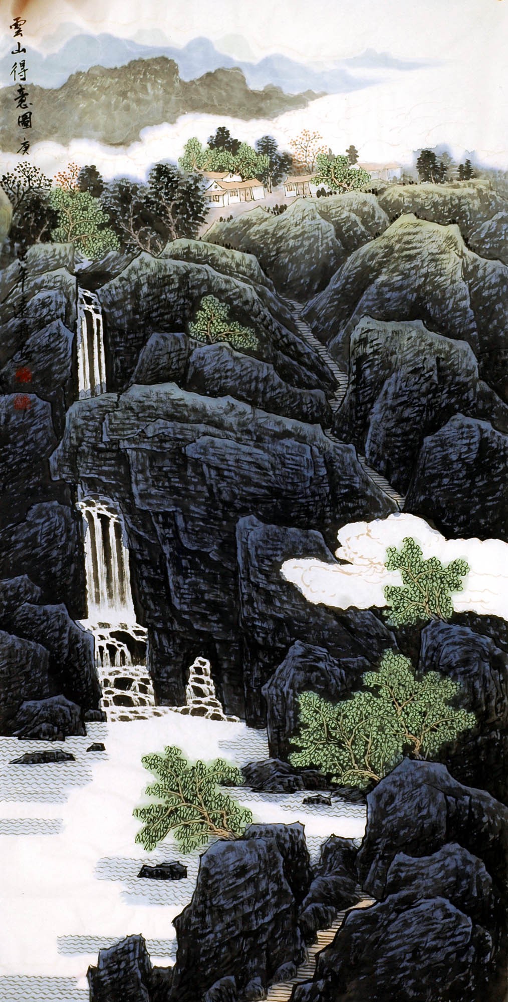Chinese Landscape Painting - CNAG008183