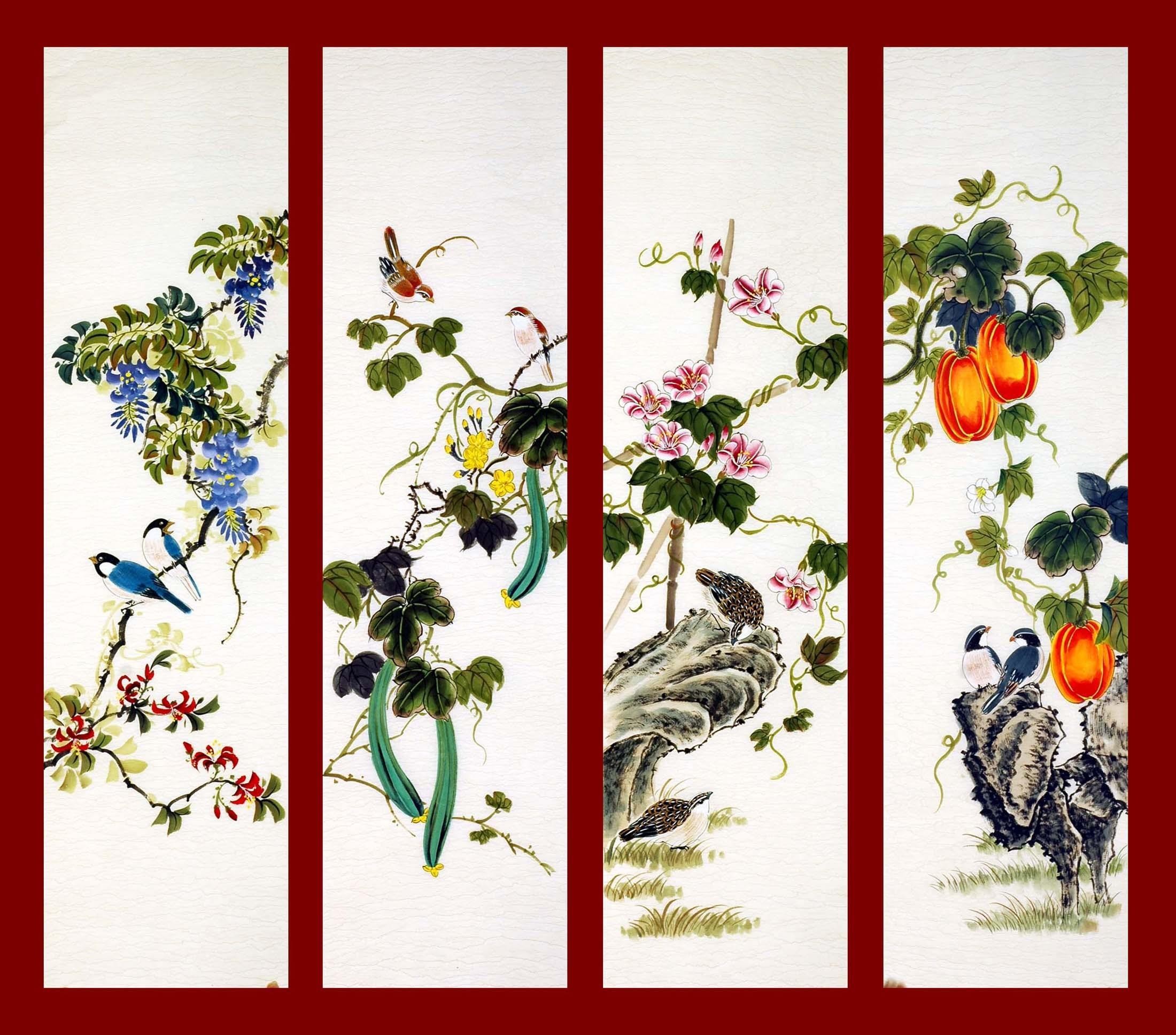Chinese Flowers&Trees Painting - CNAG008195
