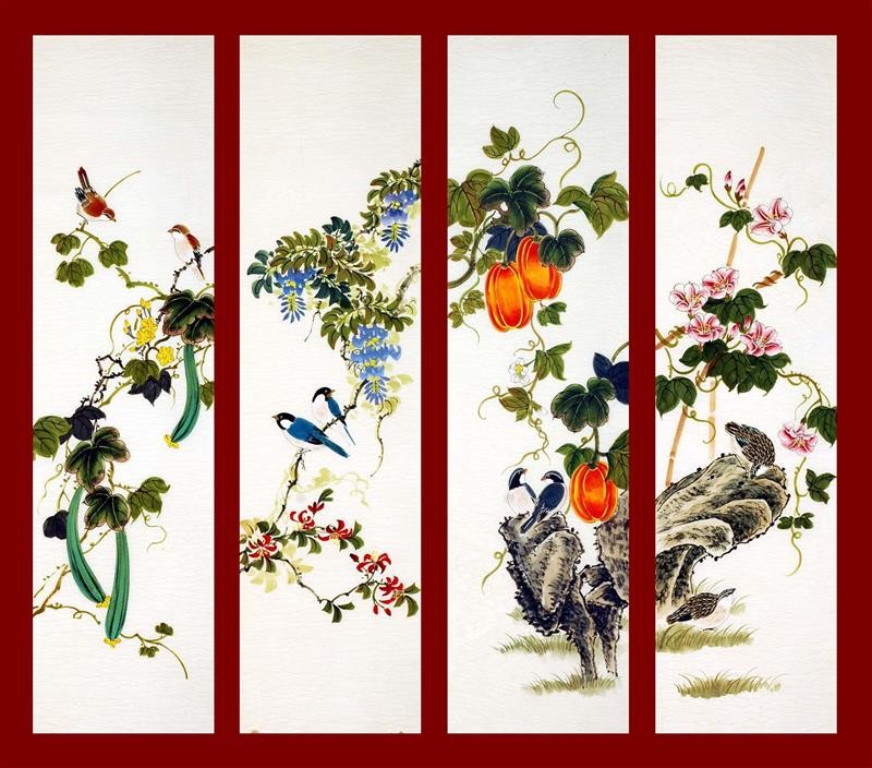 Chinese Flowers&Trees Painting - CNAG008196