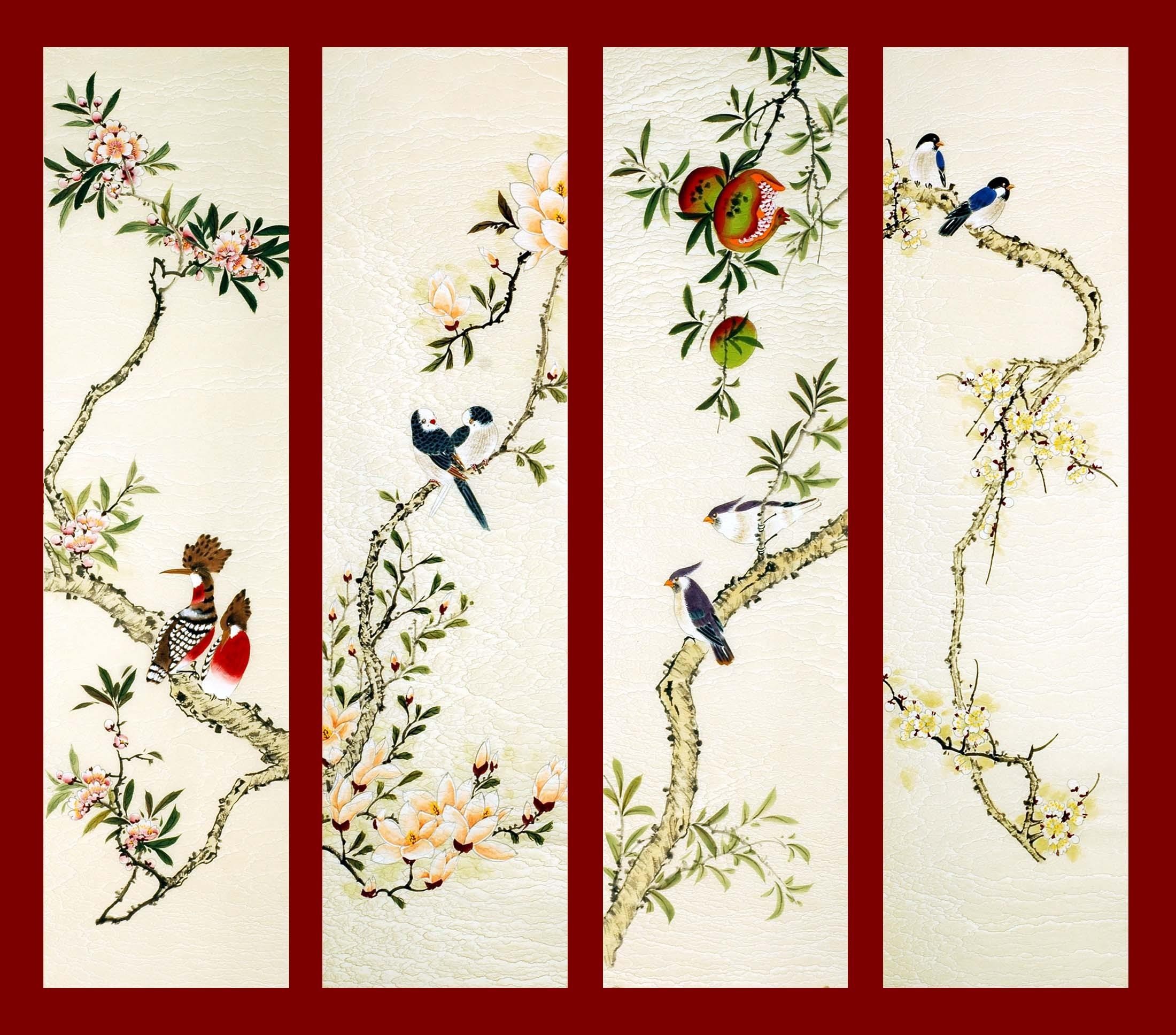 Chinese Flowers&Trees Painting - CNAG008197