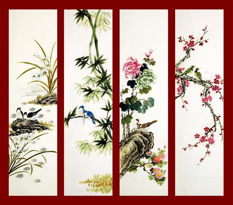 Chinese Flowers&Trees Painting - CNAG008200