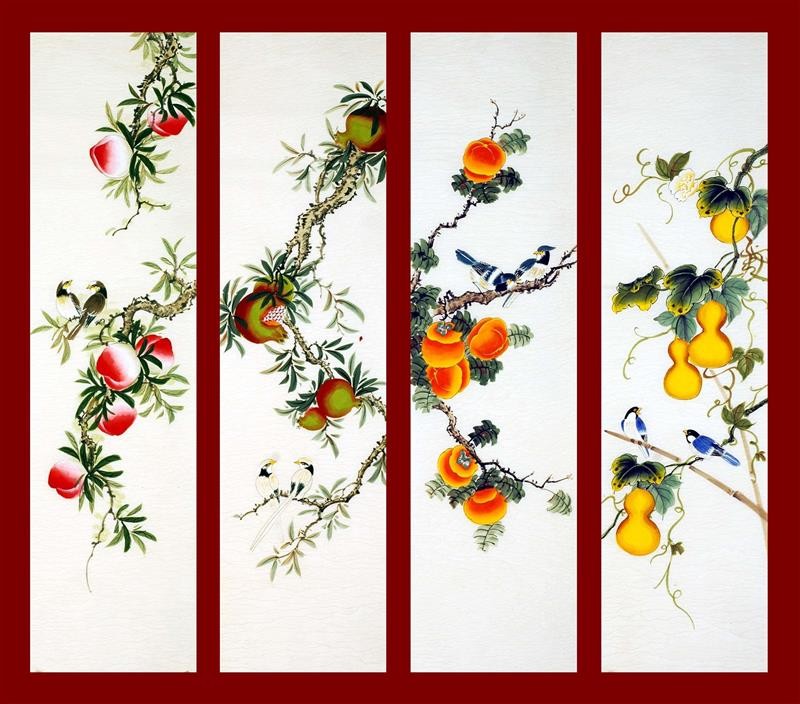 Chinese Flowers&Trees Painting - CNAG008201