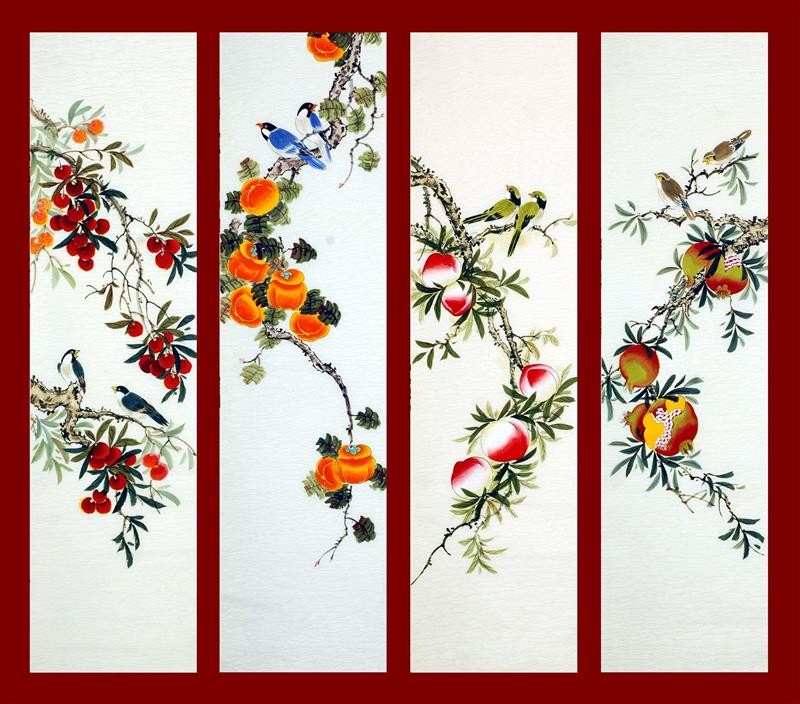 Chinese Flowers&Trees Painting - CNAG008202