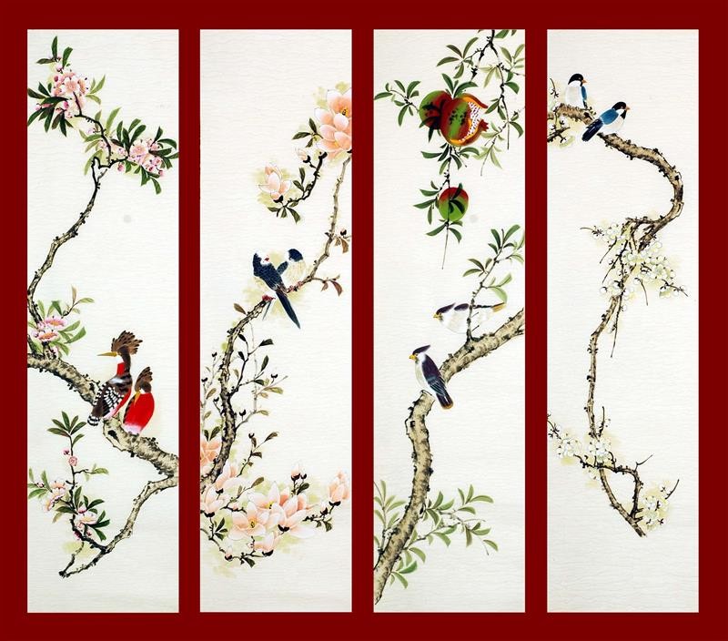 Chinese Flowers&Trees Painting - CNAG008204