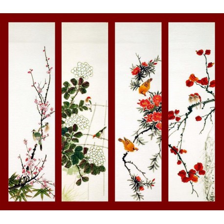 Chinese Flowers&Trees Painting - CNAG008206