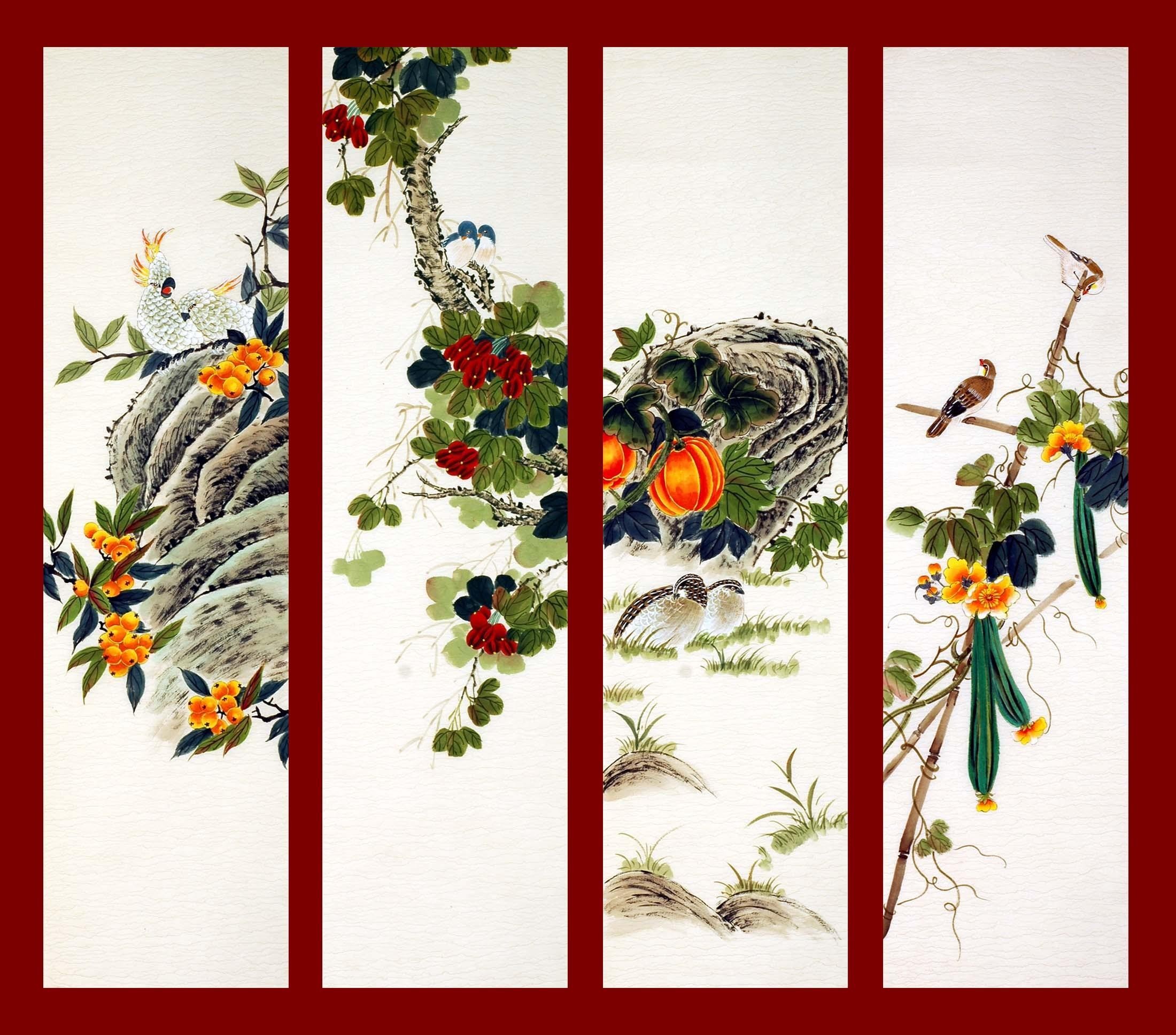 Chinese Flowers&Trees Painting - CNAG008207