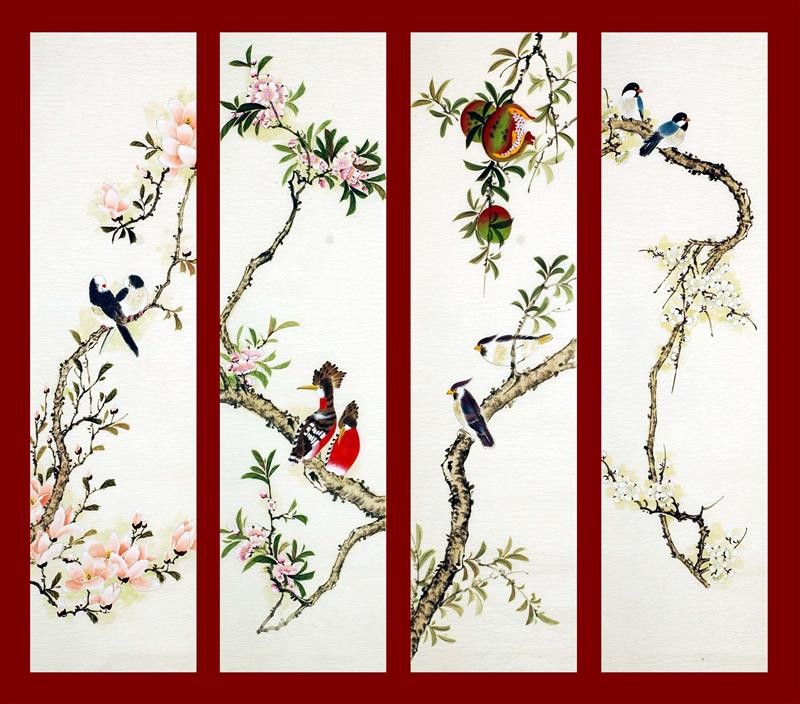 Chinese Flowers&Trees Painting - CNAG008210