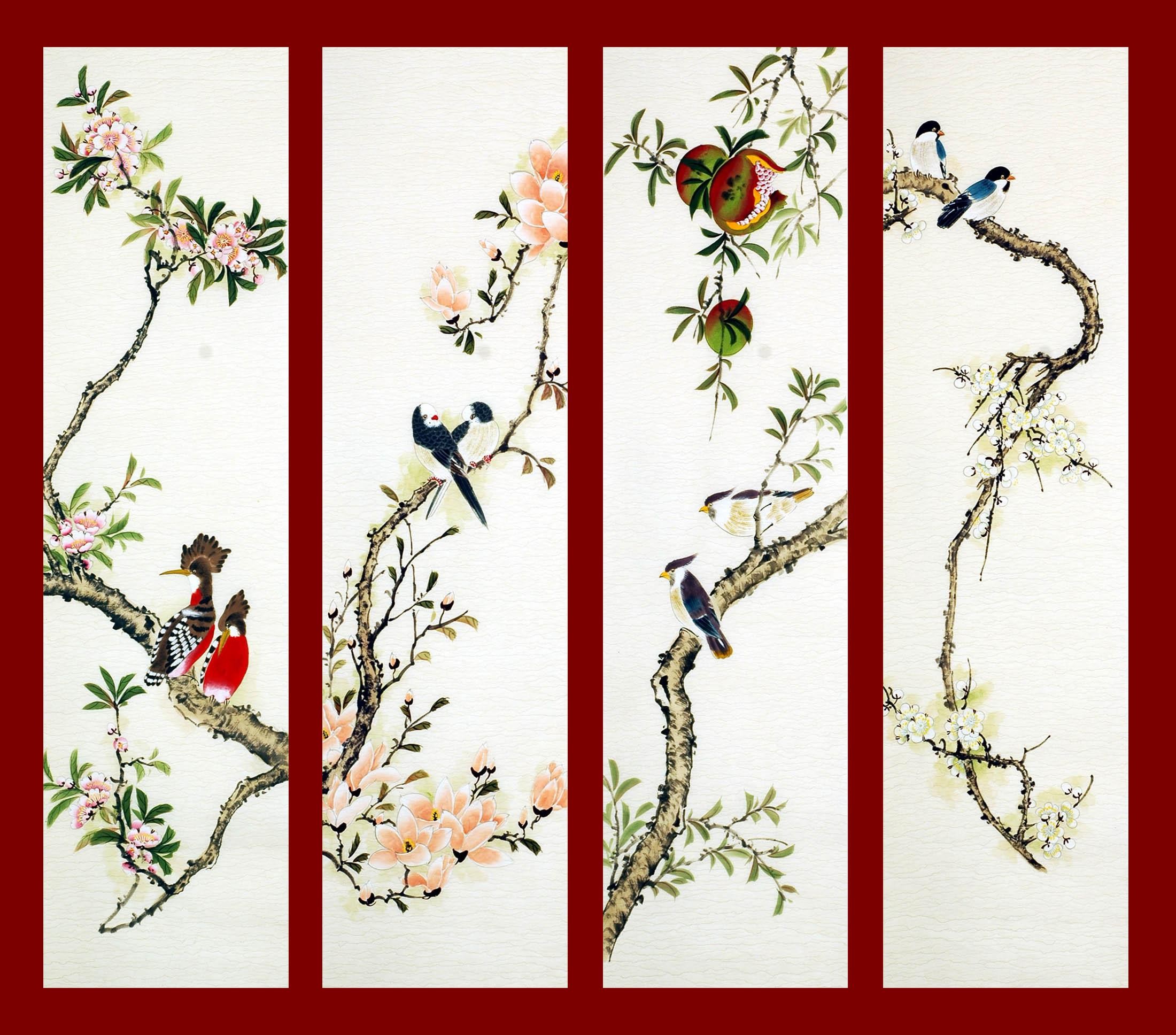 Chinese Flowers&Trees Painting - CNAG008211
