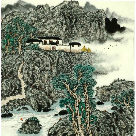 Chinese Landscape Painting - CNAG008212