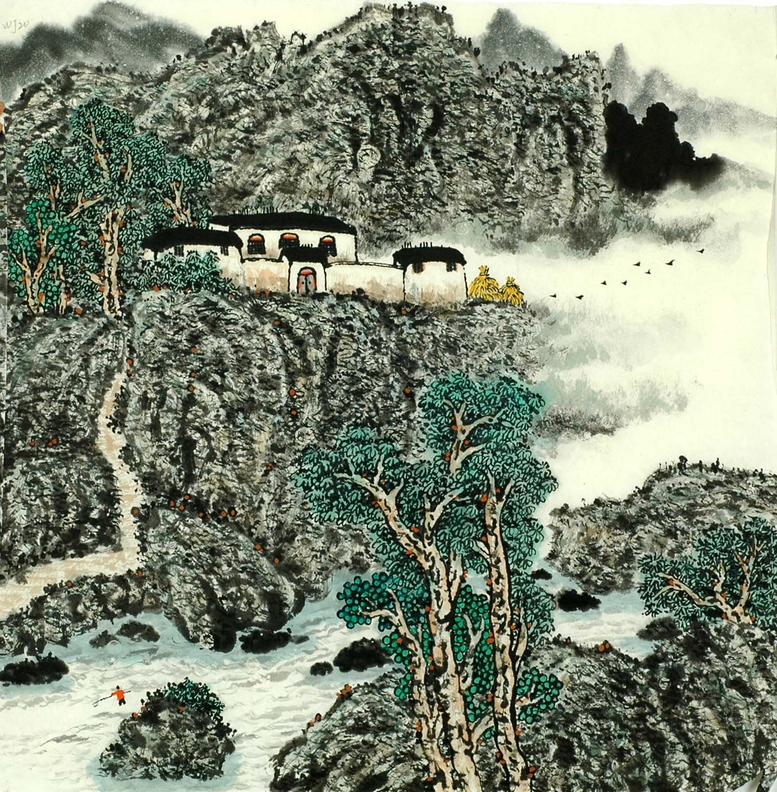 Chinese Landscape Painting - CNAG008212