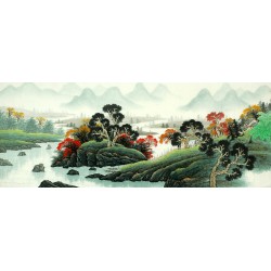 Chinese Landscape Painting - CNAG008225