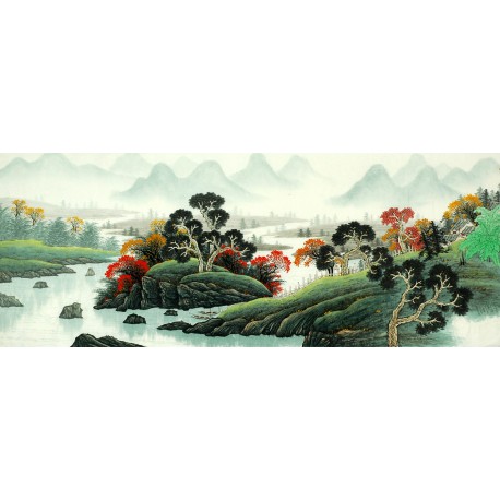 Chinese Landscape Painting - CNAG008225