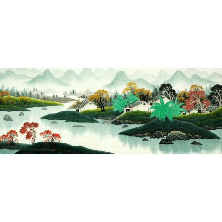 Chinese Landscape Painting - CNAG008226
