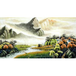 Chinese Landscape Painting - CNAG008227