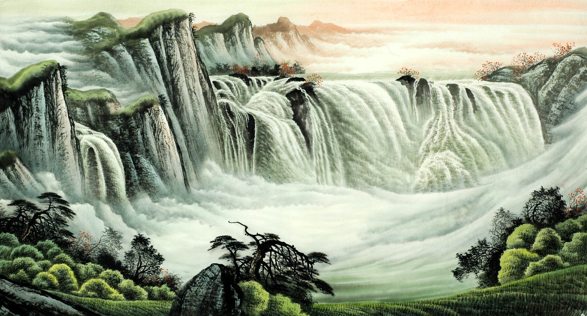 Chinese Landscape Painting - CNAG008228