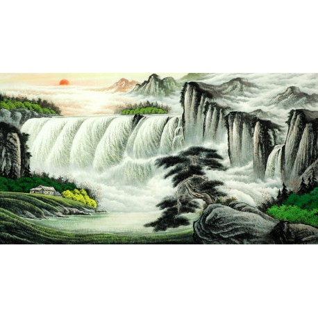 Chinese Landscape Painting - CNAG008229
