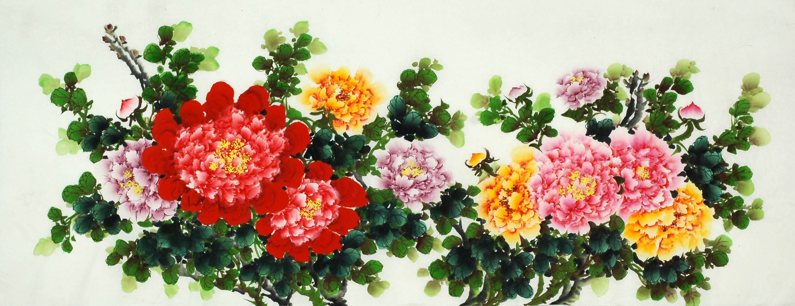 Chinese Peony Painting - CNAG008231