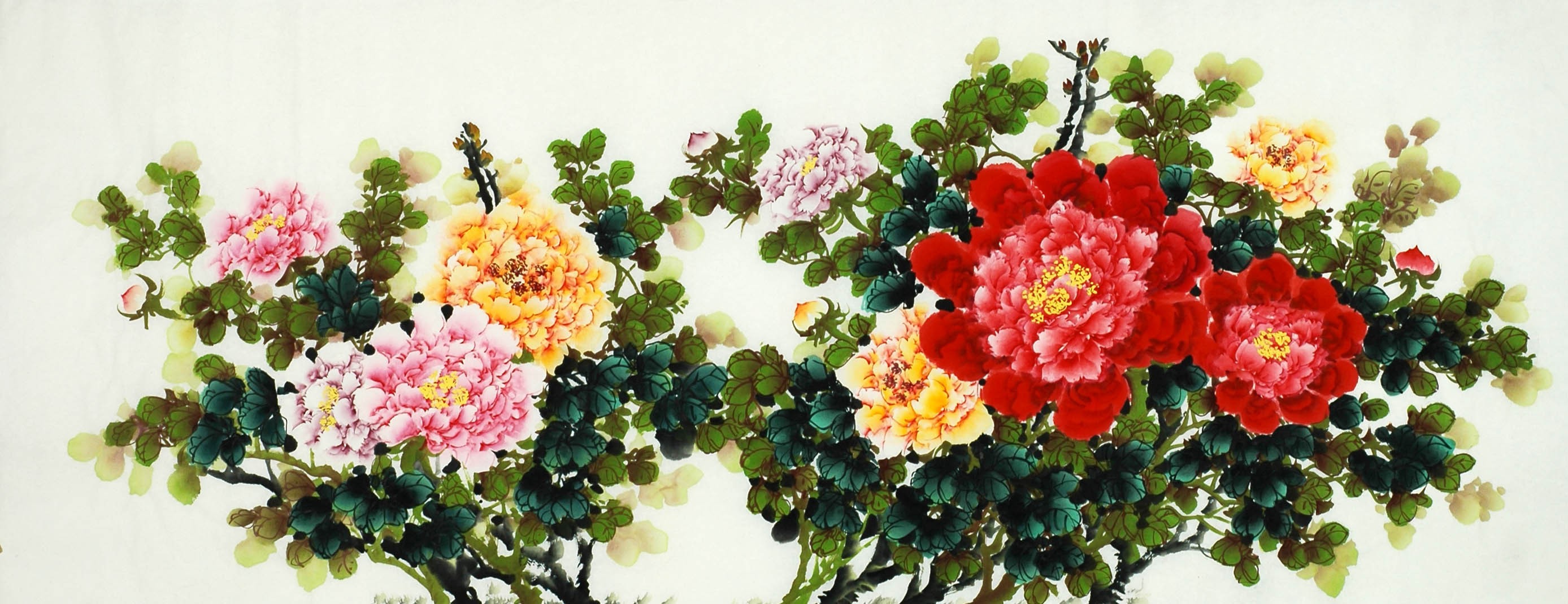 Chinese Peony Painting - CNAG008232