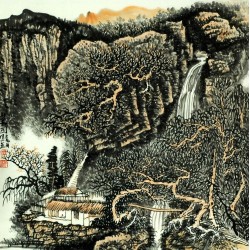 Chinese Landscape Painting - CNAG008236