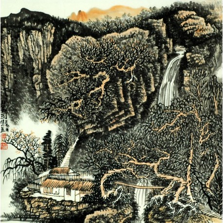Chinese Landscape Painting - CNAG008236