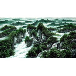 Chinese Landscape Painting - CNAG008239