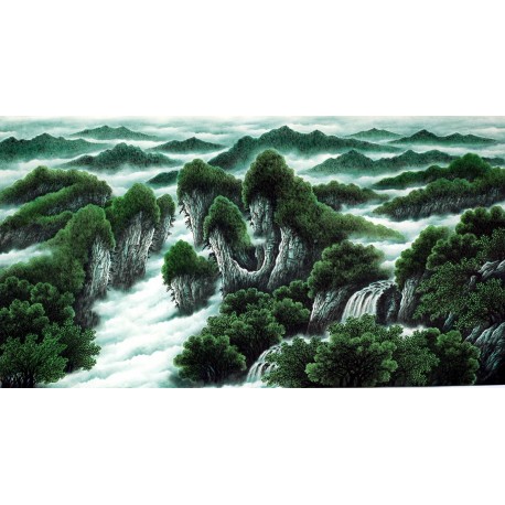 Chinese Landscape Painting - CNAG008239