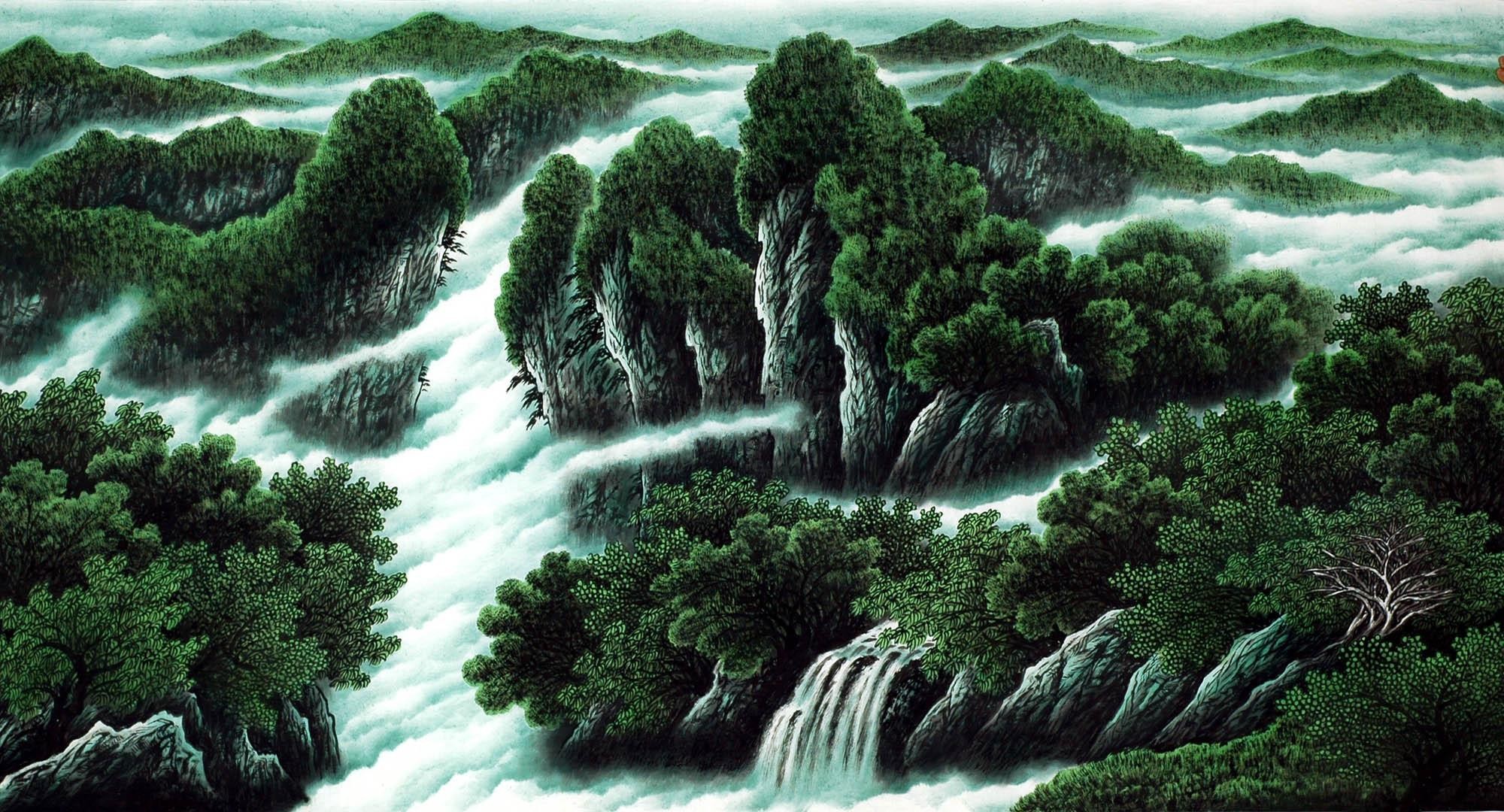 Chinese Landscape Painting - CNAG008240