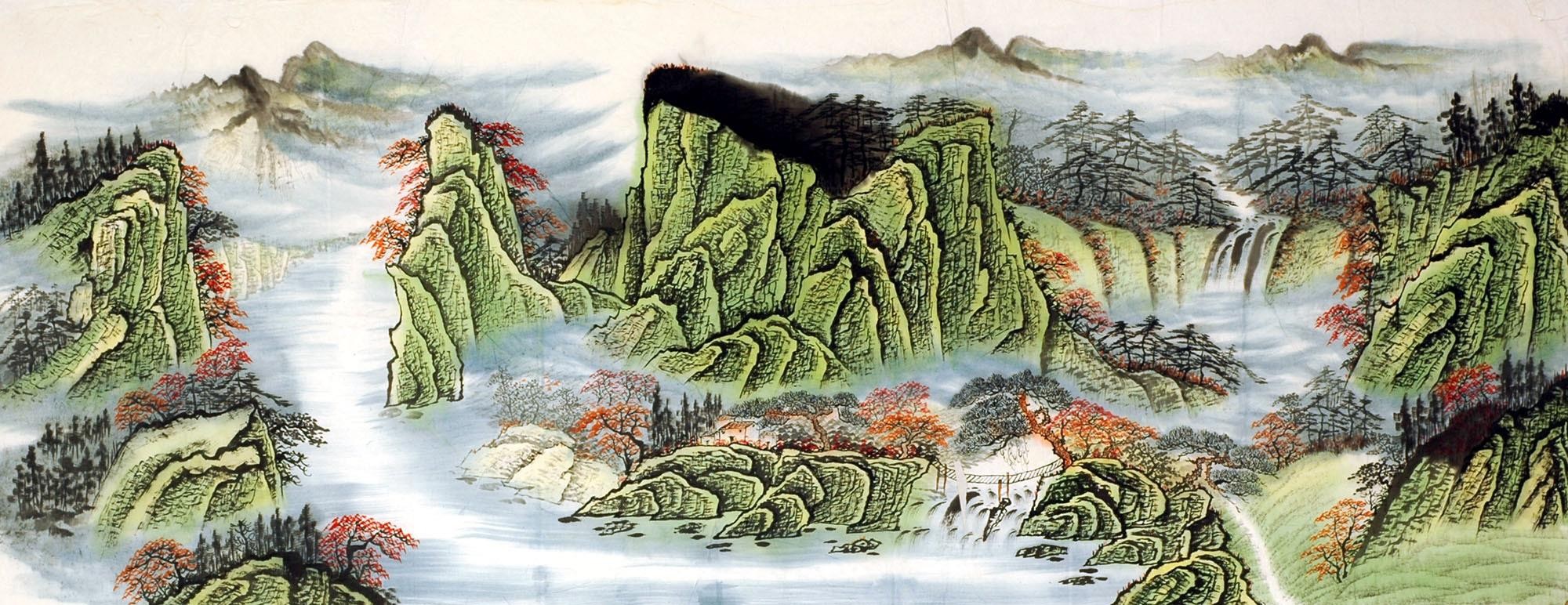 Chinese Landscape Painting - CNAG008241