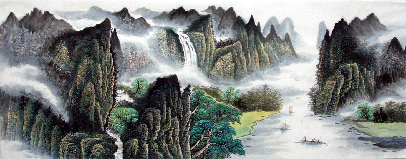 Chinese Landscape Painting - CNAG008243