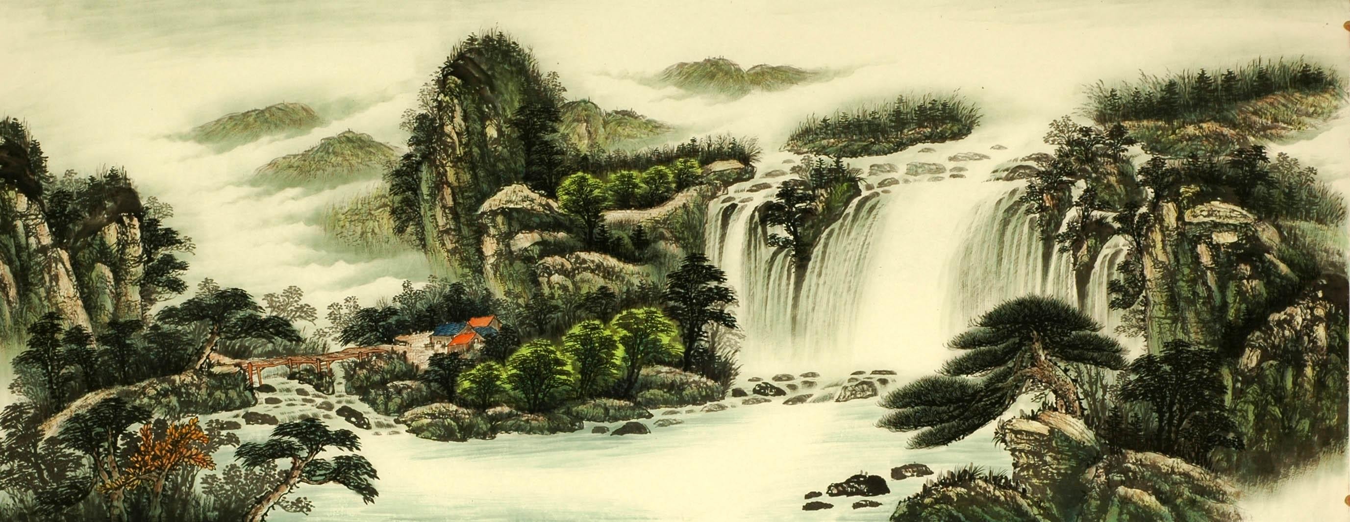Chinese Landscape Painting - CNAG008245