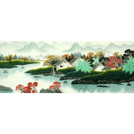 Chinese Landscape Painting - CNAG008247