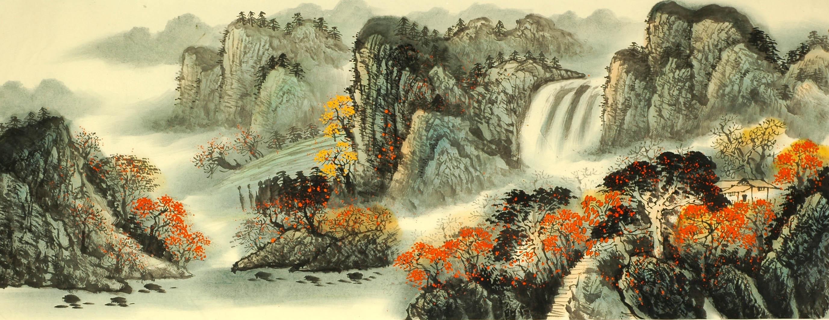 Chinese Landscape Painting - CNAG008249