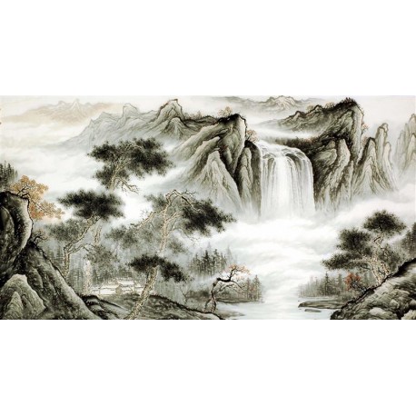 Chinese Landscape Painting - CNAG008252