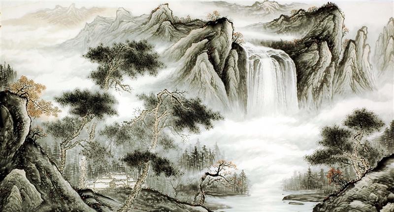 Chinese Landscape Painting - CNAG008252
