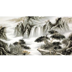 Chinese Landscape Painting - CNAG008253