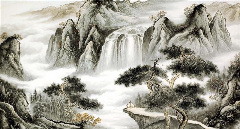 Chinese Landscape Painting - CNAG008253
