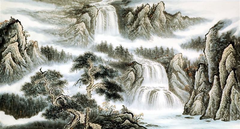 Chinese Landscape Painting - CNAG008254