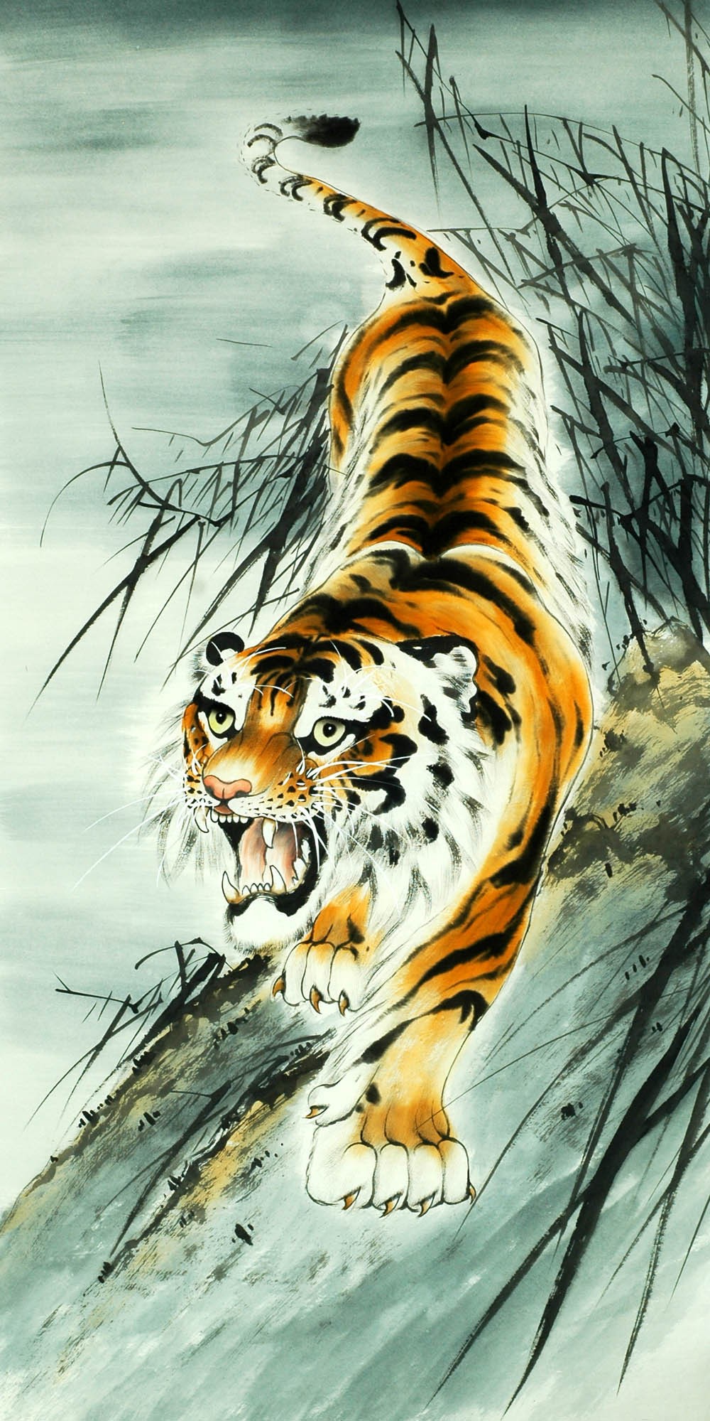 Chinese Tiger Painting - CNAG008255