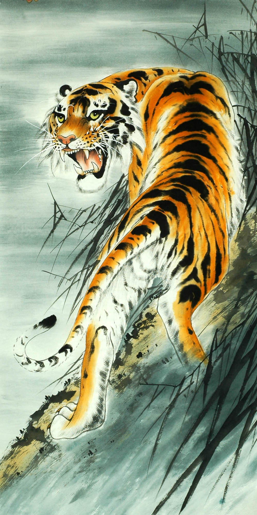 Chinese Tiger Painting - CNAG008256