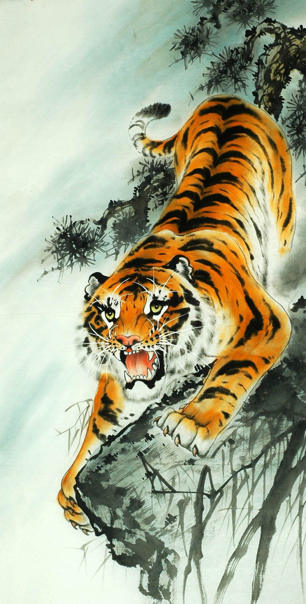Chinese Tiger Painting - CNAG008258