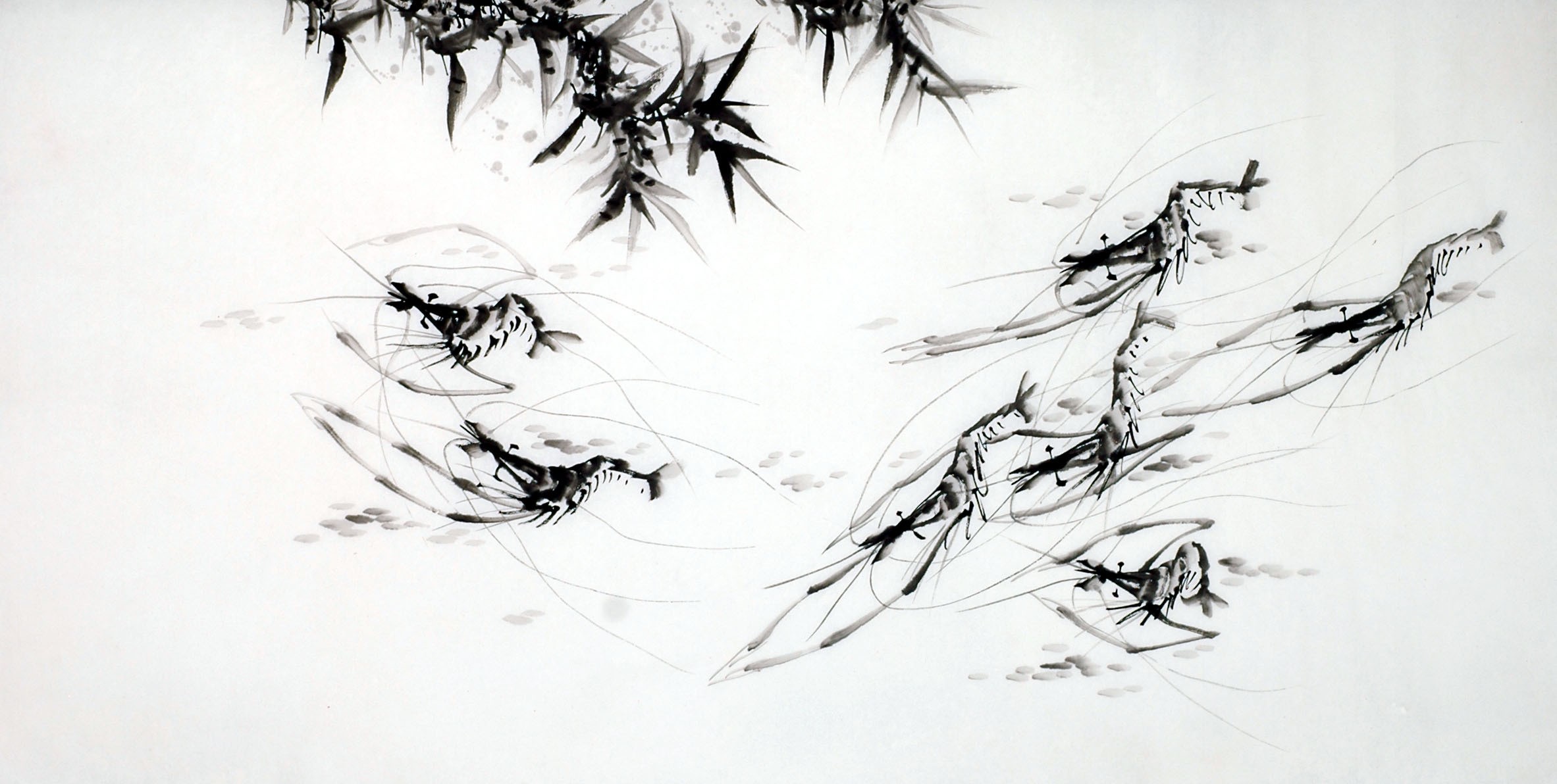 Chinese Shrimp Painting - CNAG008277