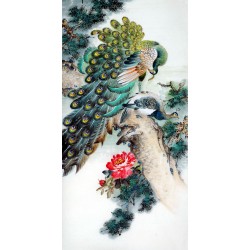 Chinese Peacock Painting - CNAG008278