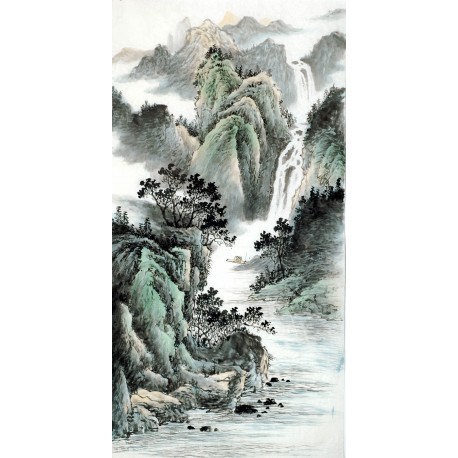Chinese Landscape Painting - CNAG008281