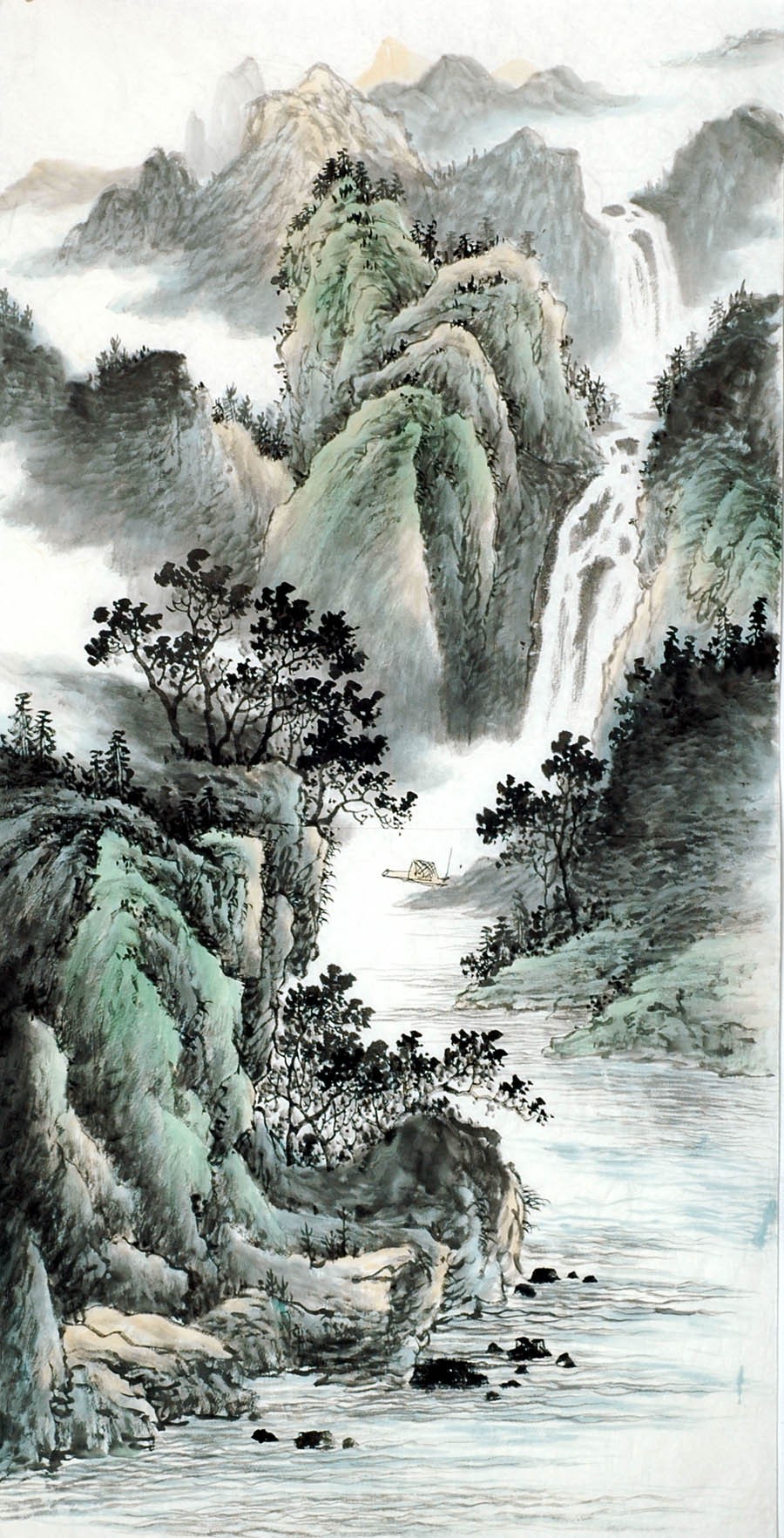 Chinese Landscape Painting - CNAG008281
