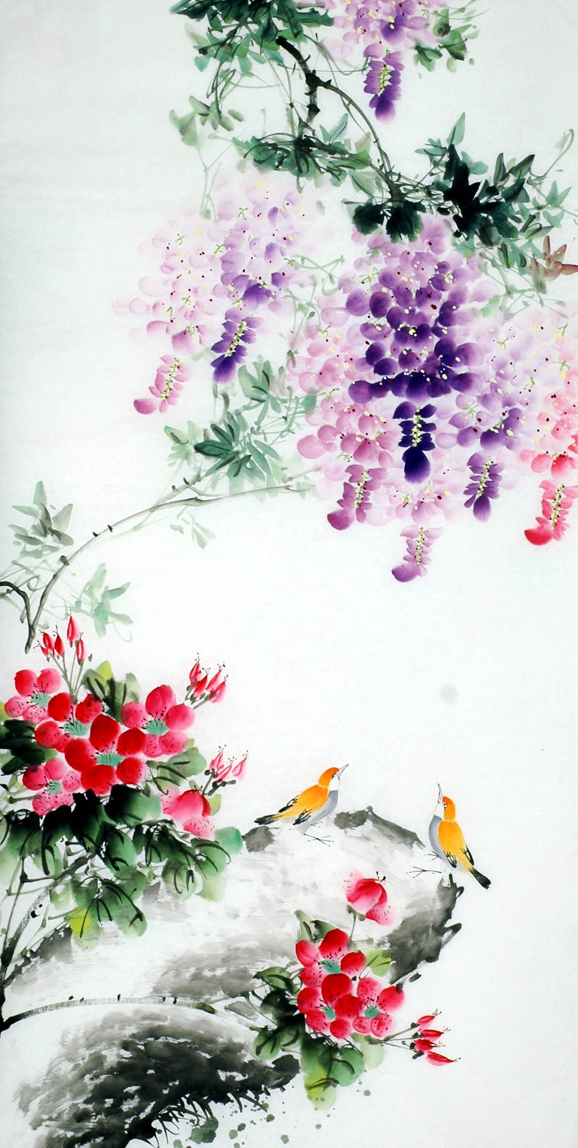 Chinese Flowers&Trees Painting - CNAG008282